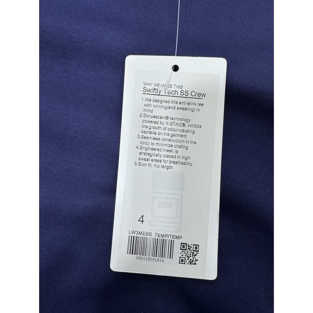 Lululemon Perfectly Oversized Cropped Crew Sweatshirt Size 4 Purplish Blue‎ - Picture 5 of 7